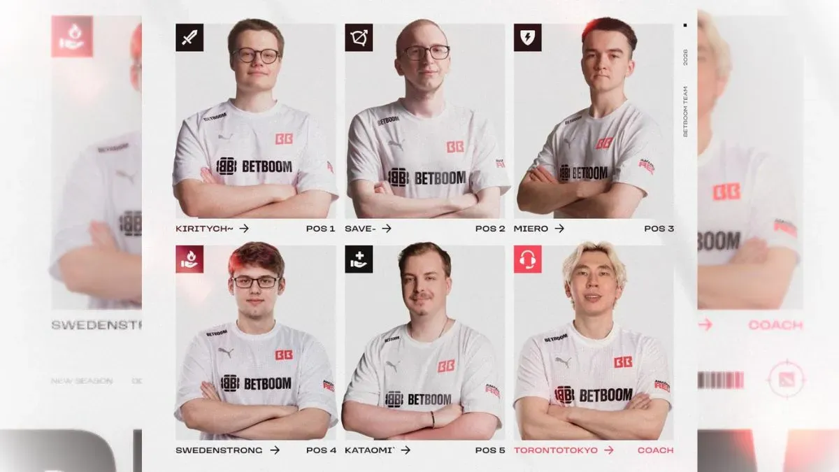 BetBoom Team announce new roster with swedenstrong, Save on mid, and TORONTOTOKYO as coach