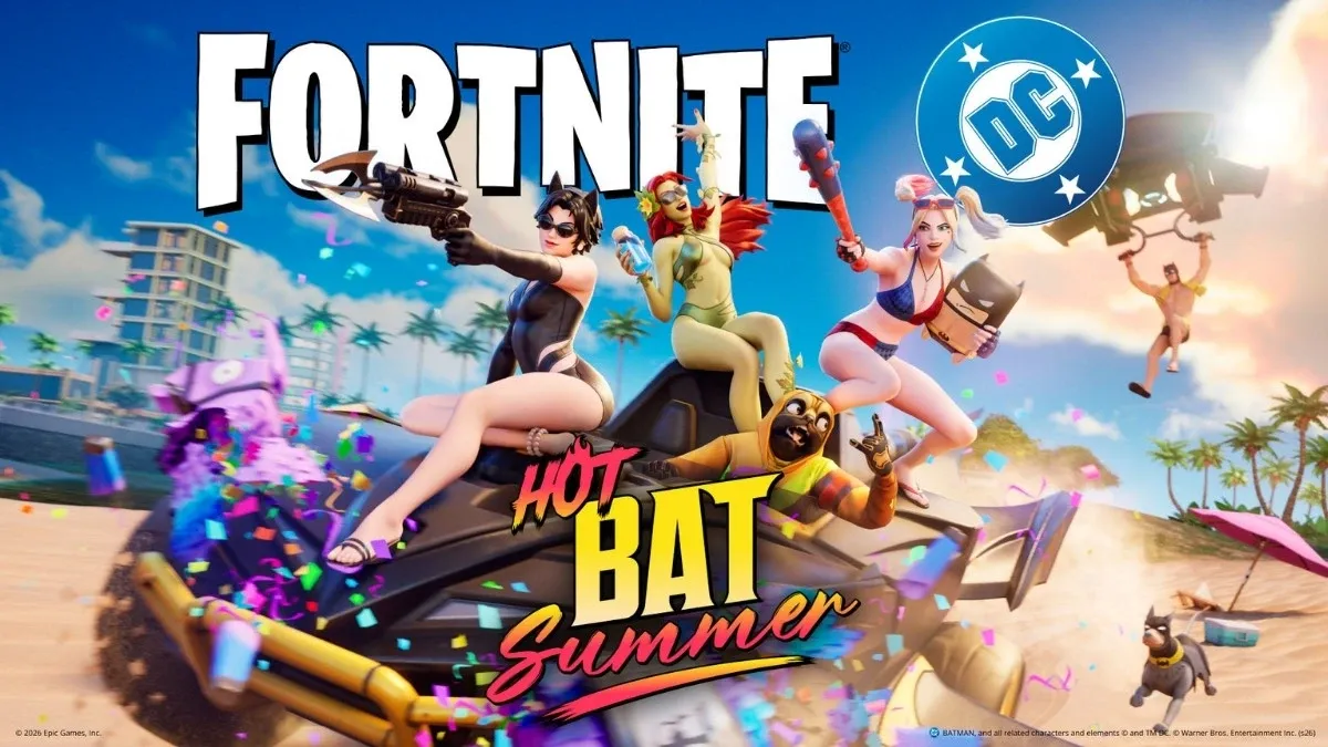 Fortnite's Hot Bat Summer swimsuit skins spark reactions in Epic's hottest DC Comics collab yet