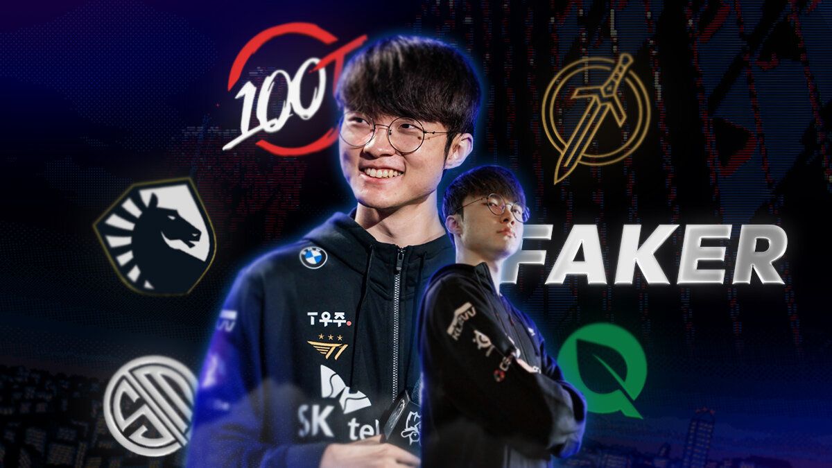 faker lol t1 tsm flyquest team liquid 100 thieves golden guardians