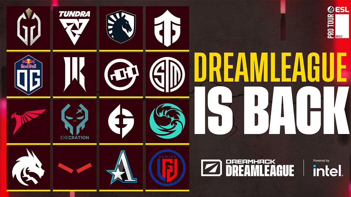 Hé lộ 16 đội tuyển Dota 2 sẽ tham dự DreamLeague Season 19