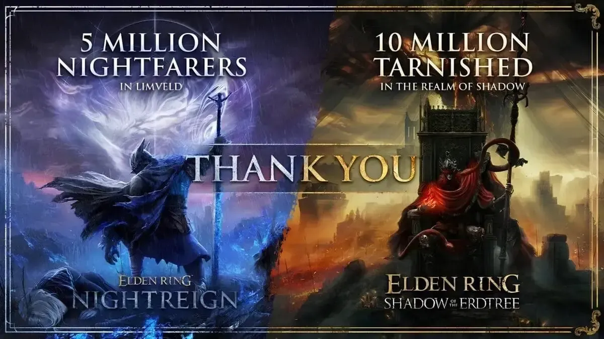 Elden Ring – Thương hiệu vẫn “gặt vàng”: 30 triệu bản gốc, 10 triệu DLC và 5 triệu Nightreign