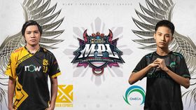 Pheww and Kelra in front of the MPL PH logo