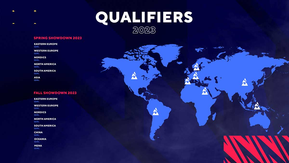 All participants of the CS:GO Asia Championships 2023 qualifier