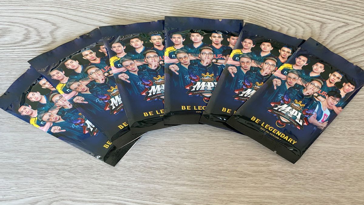 MPL - PH player card packs on display