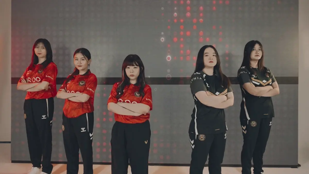 Image of Team Vitality women mlbb team.