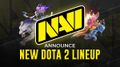 NAVI logo new dota 2 lineup