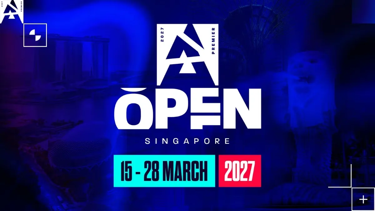 Announcement image for BLAST Premier Open Singapore 2027.