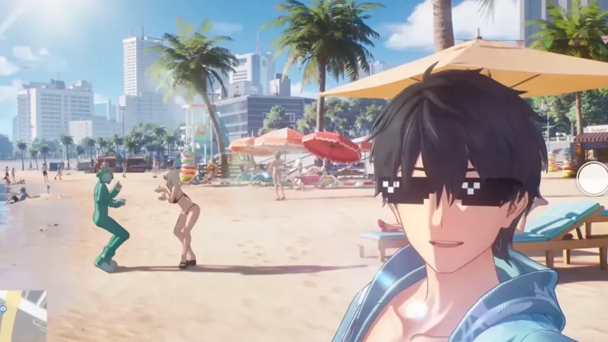 The main character of Ananta doing a selfie