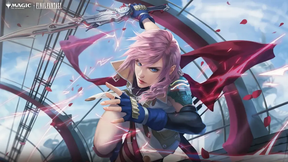 An image depicting Lightning from Final Fantasy XIII. 