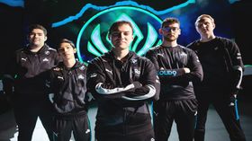 Cloud9 League of Legends players posing arms crossed 