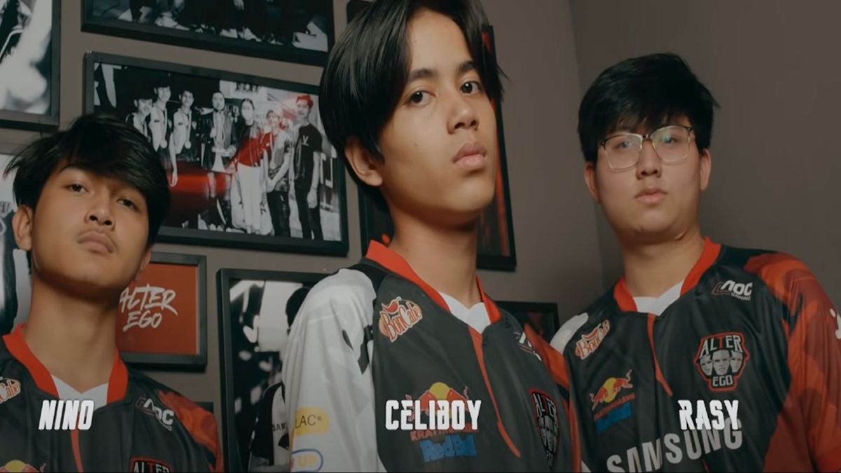 Alter Ego MLBB players Rasy, Celiboy and Nino