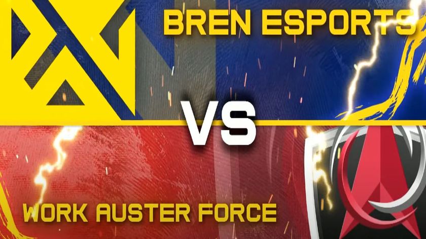 Bren Esports versus Work Auster Force with team logos