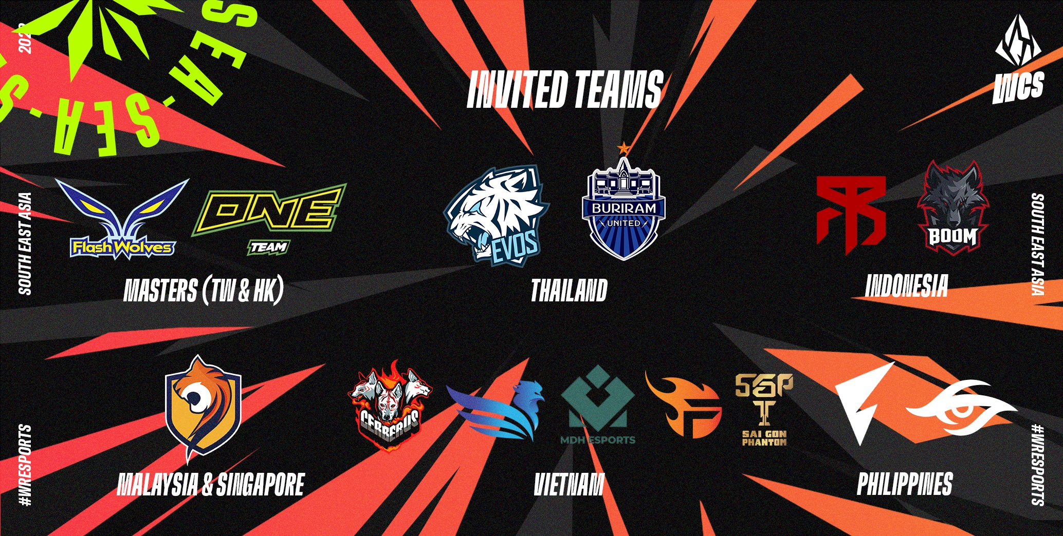 WCS SEA Invited teams