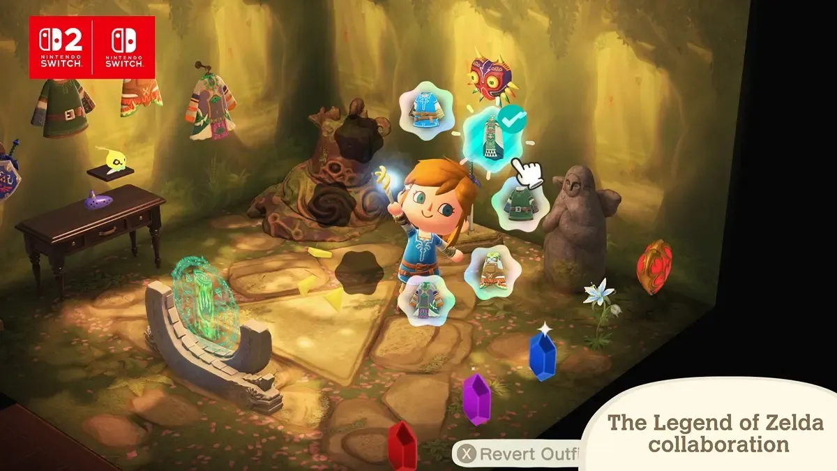The Legend of Zelda's Link in Animal Crossing: New Horizons.