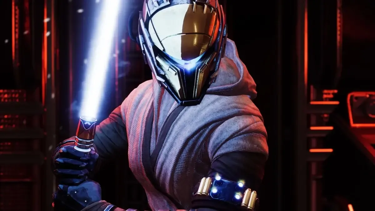 a character or player wields a Lightsaber-like weapon in Renegades