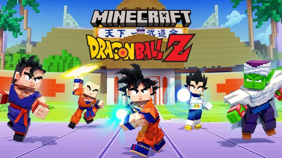 Minecraft's Dragon Ball DLC Key Visual
