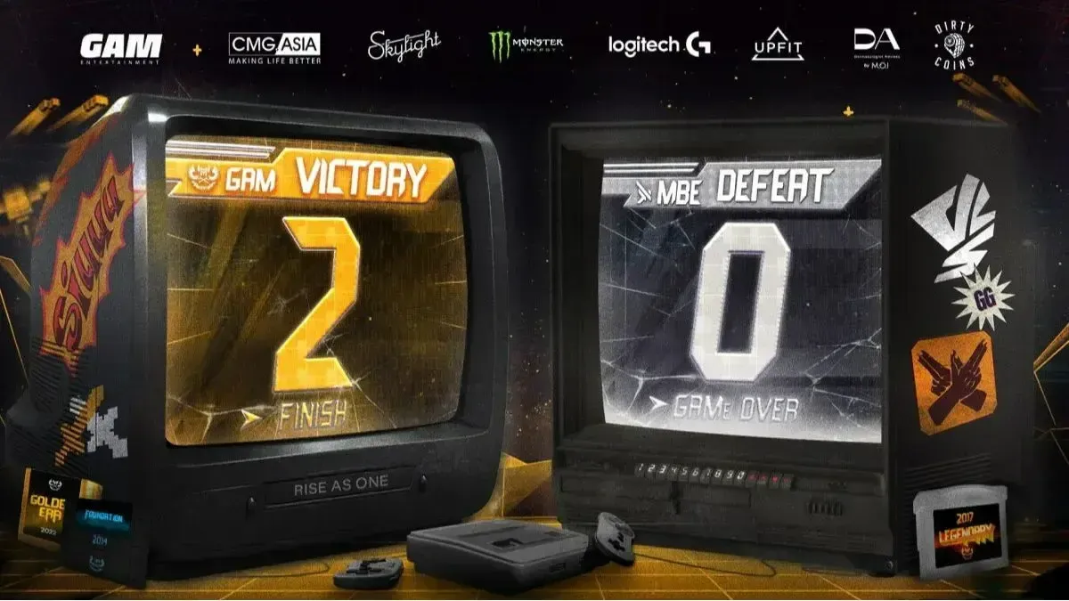 Hủy diệt MBE, GAM Esports thẳng tiến dẫn đầu trên bảng xếp hạng