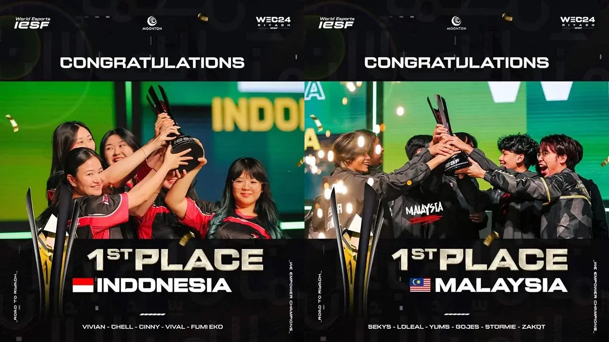 Malaysia And Indonesia Crowned As Champions In The MLBB IESF World ...