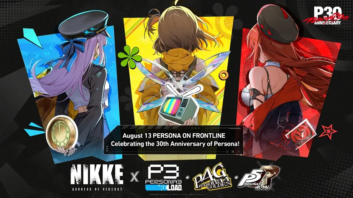 Goddess of Victory Nikke collabs with Persona 3 Reload, Persona 4 Golden, and Persona 5 Royal