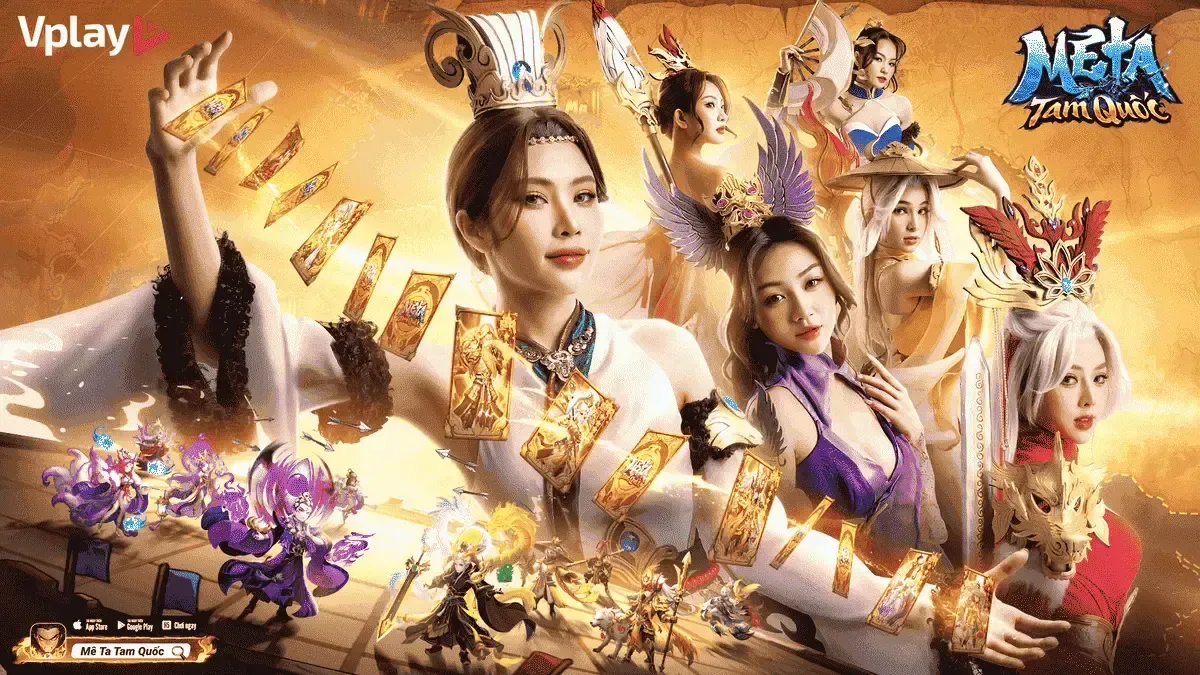 💥 “Mê Ta Tam Quốc Vplay” ra mắt tặng liền 1.000 lượt quay tướng miễn phí!