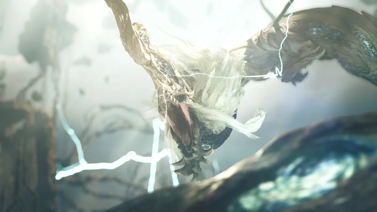 An image of Gundoraja, the new Elder Dragon coming in Monster Hunter Wilds: Ascendance.