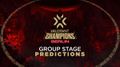 Champions group Prediction 
