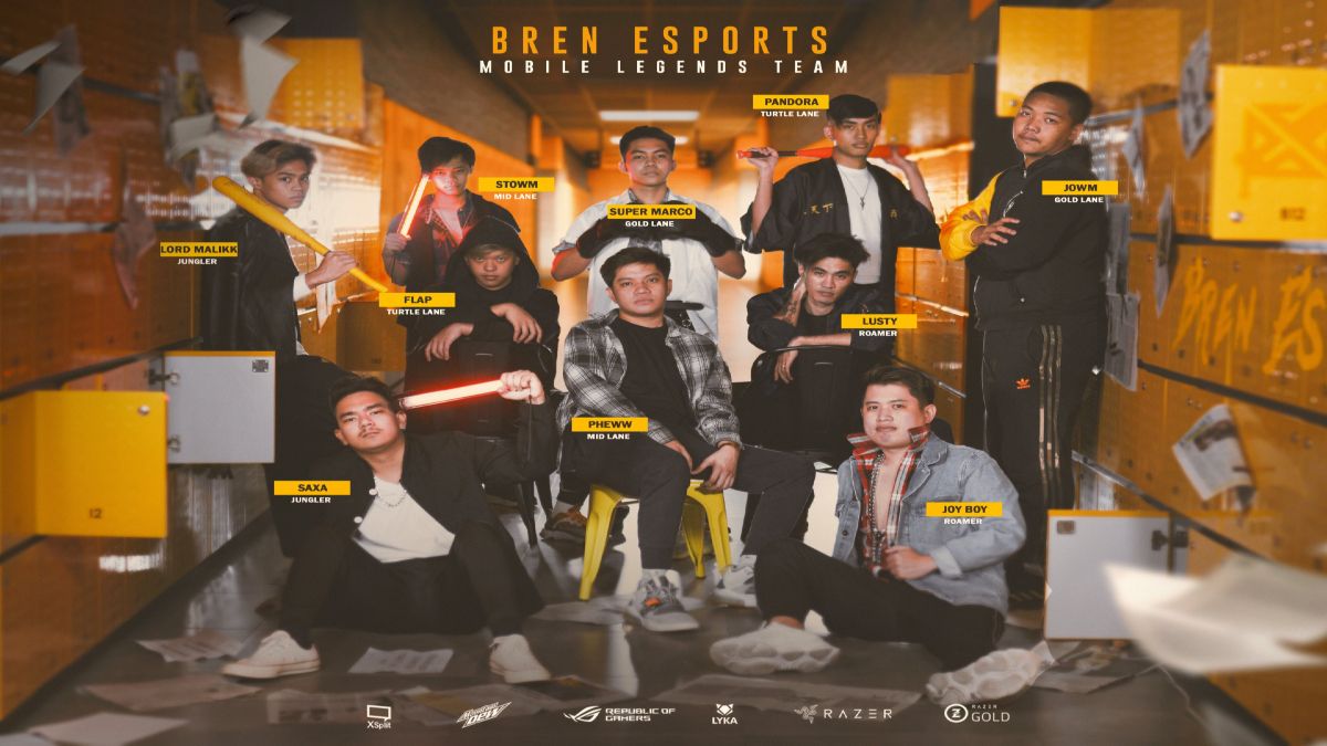 Bren Esports new roster posing