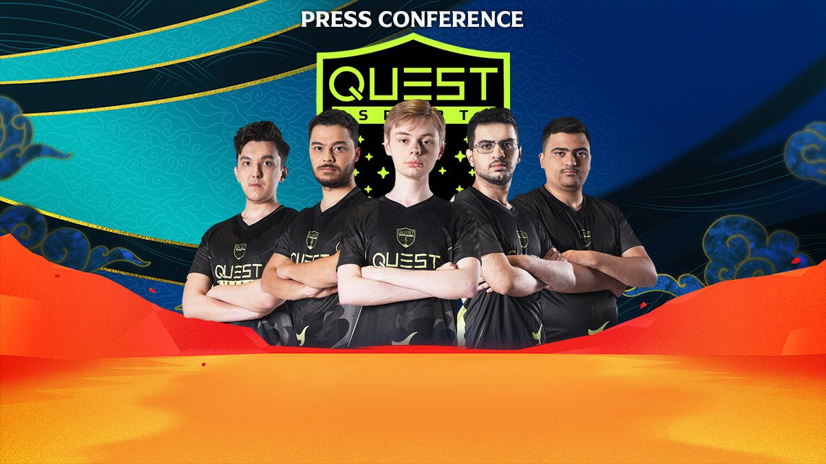 Quest Esports press conference Bali Major